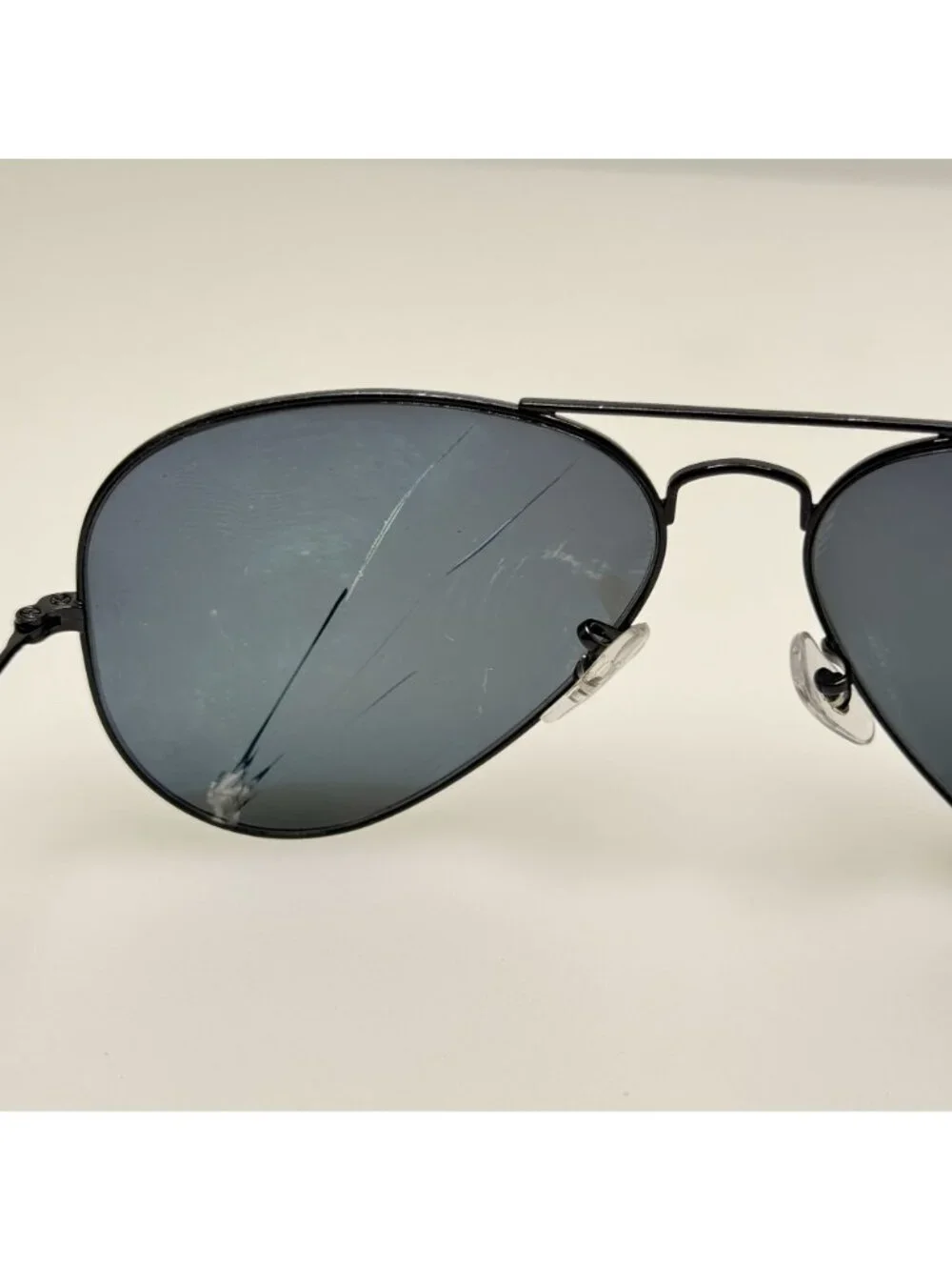 Ray Ban Sunglasses RB 3025 002 Polarized Aviator Large Metal 58-14 Read Desc